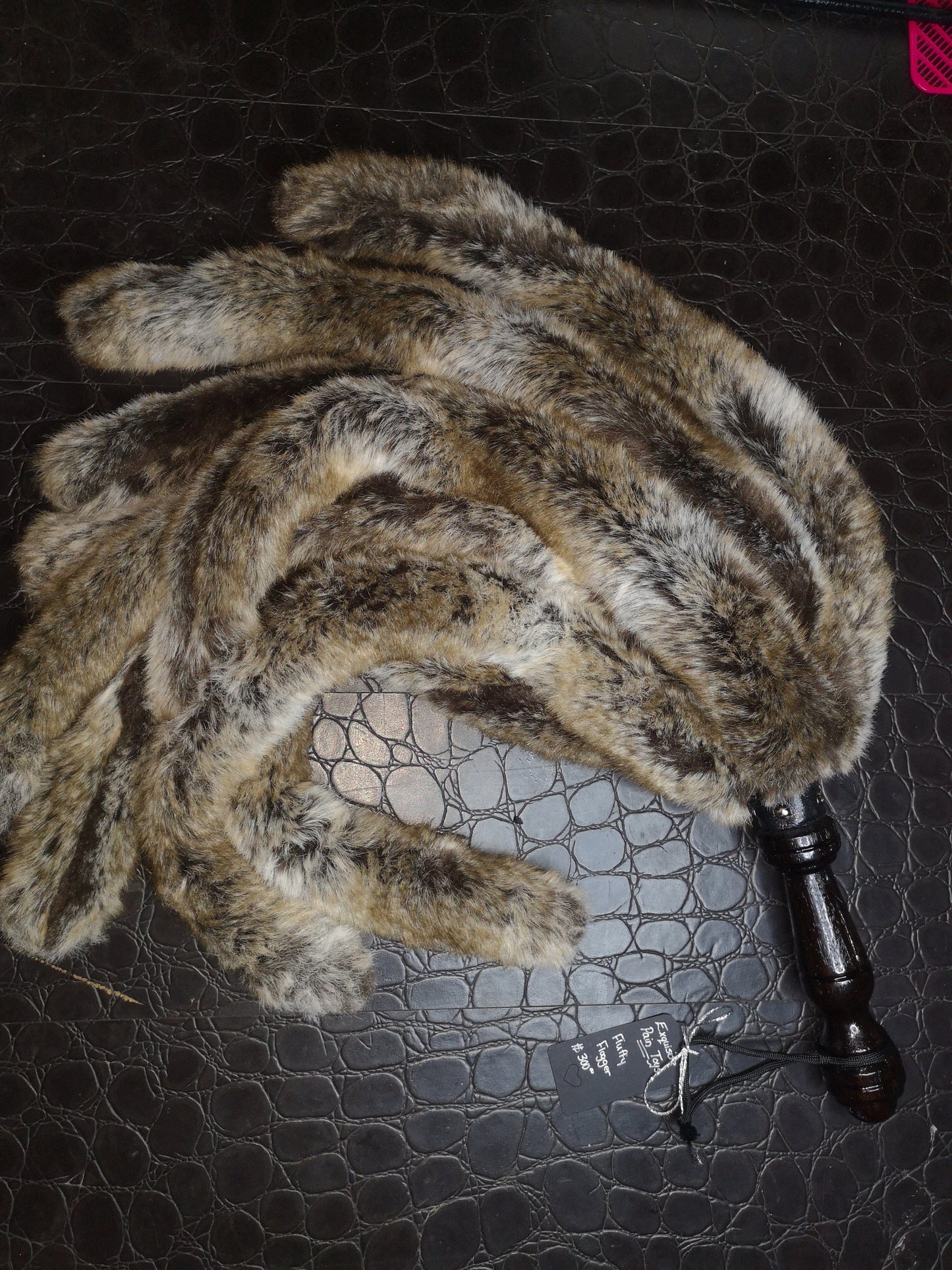 "Unlucky Rabbit" weighted fluffy flogger