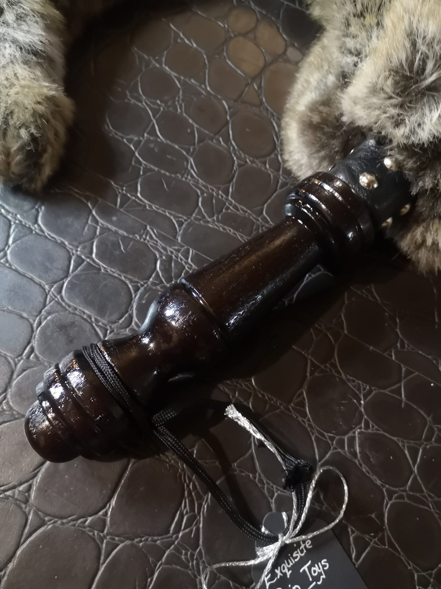"Unlucky Rabbit" weighted fluffy flogger