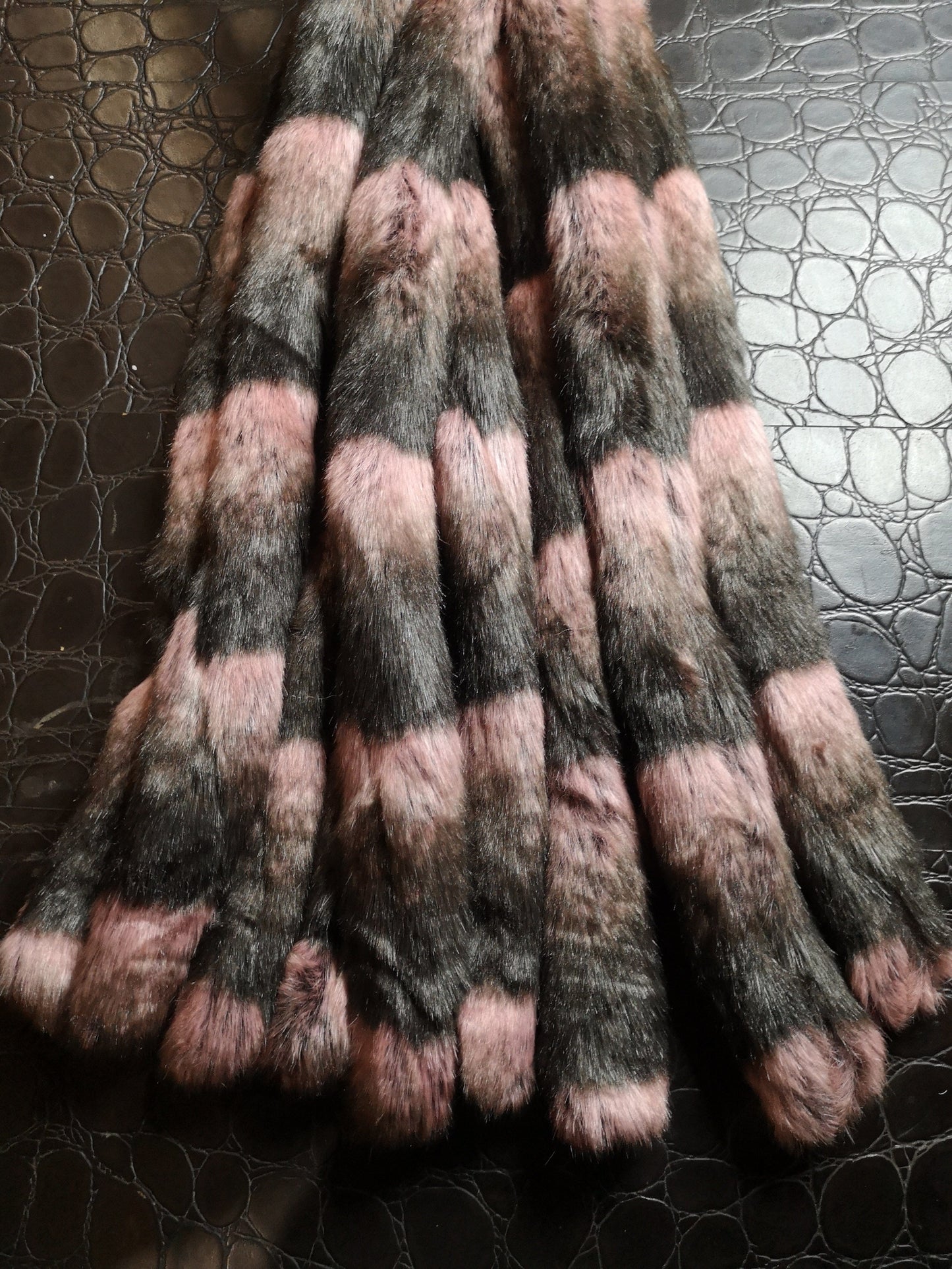 "Cheshire Cat" weighted fluffy flogger