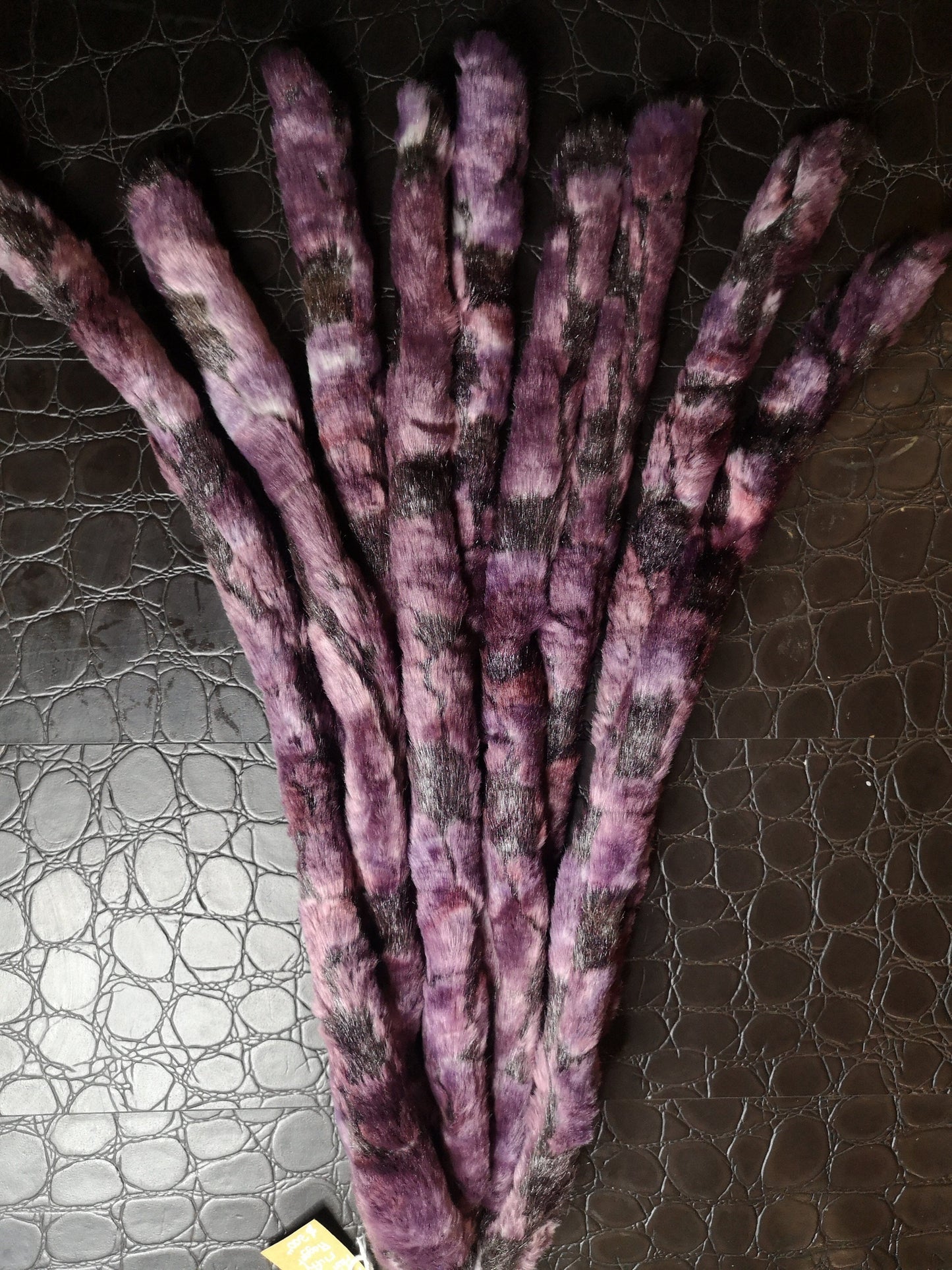 "Purple Haze" weighted fluffy flogger
