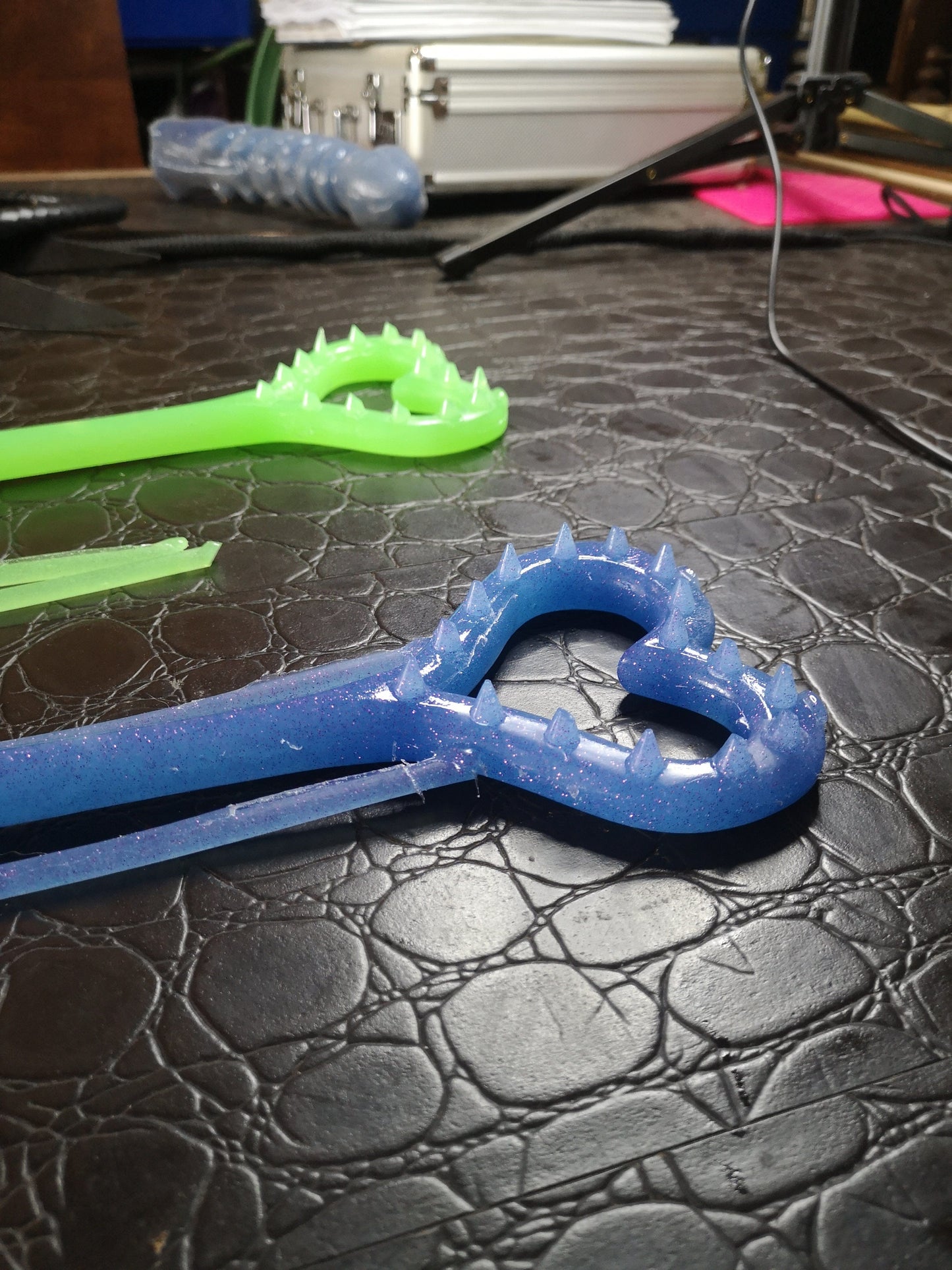 Broken hearted spiked polyurethane (flexible) marking paddle