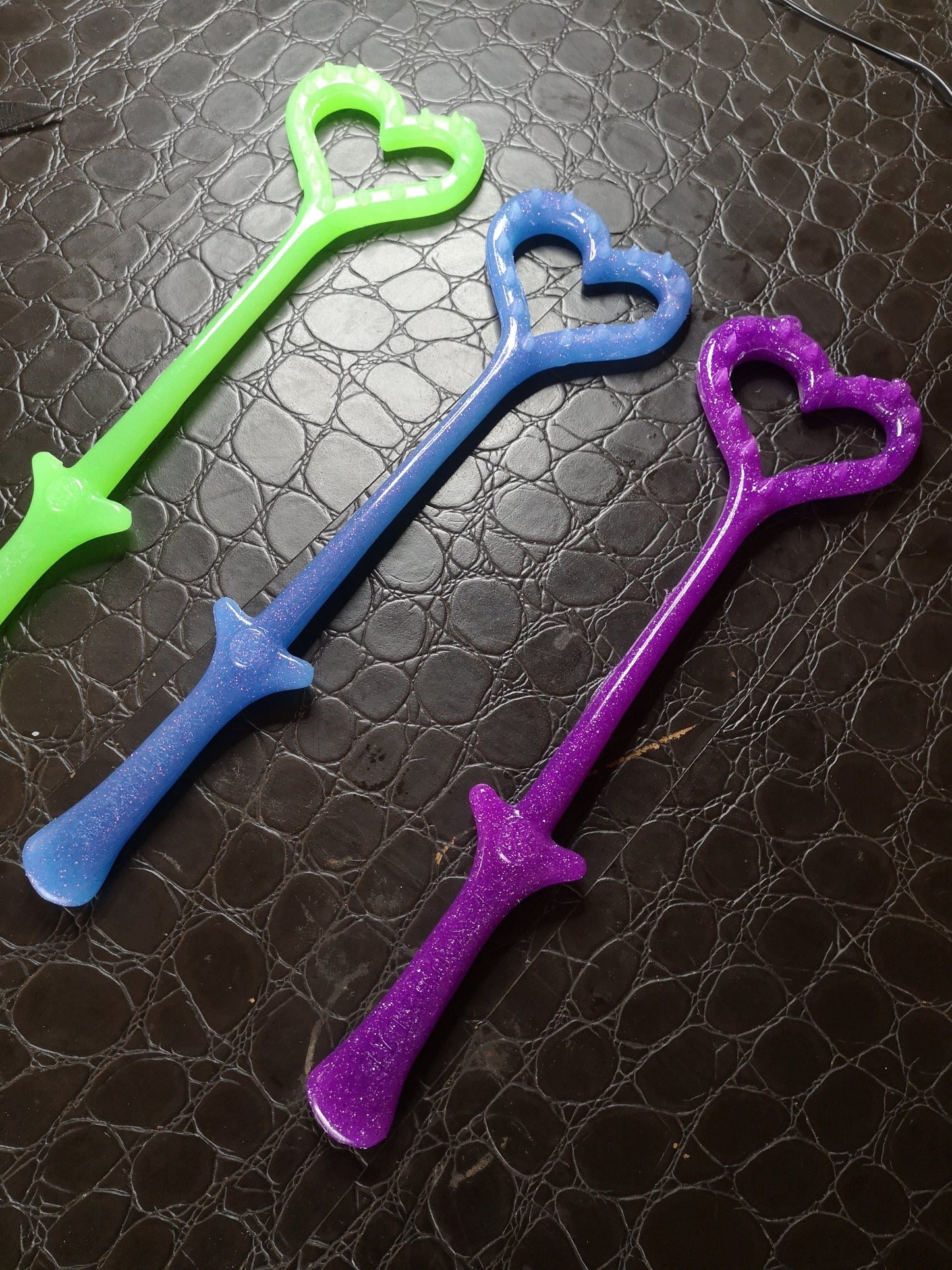 Broken hearted spiked polyurethane (flexible) marking paddle