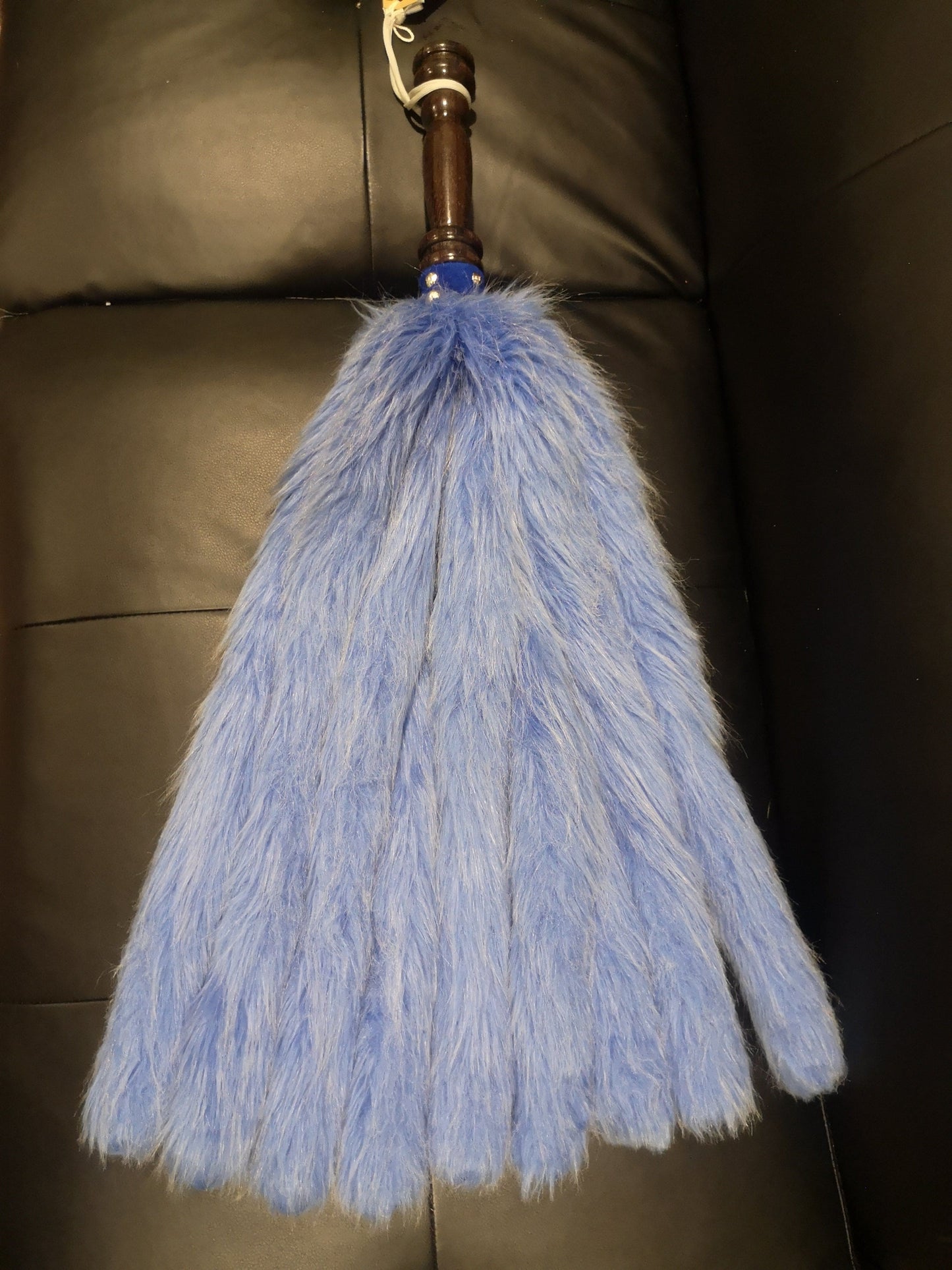 "Cookie Monster" weighted fluffy flogger
