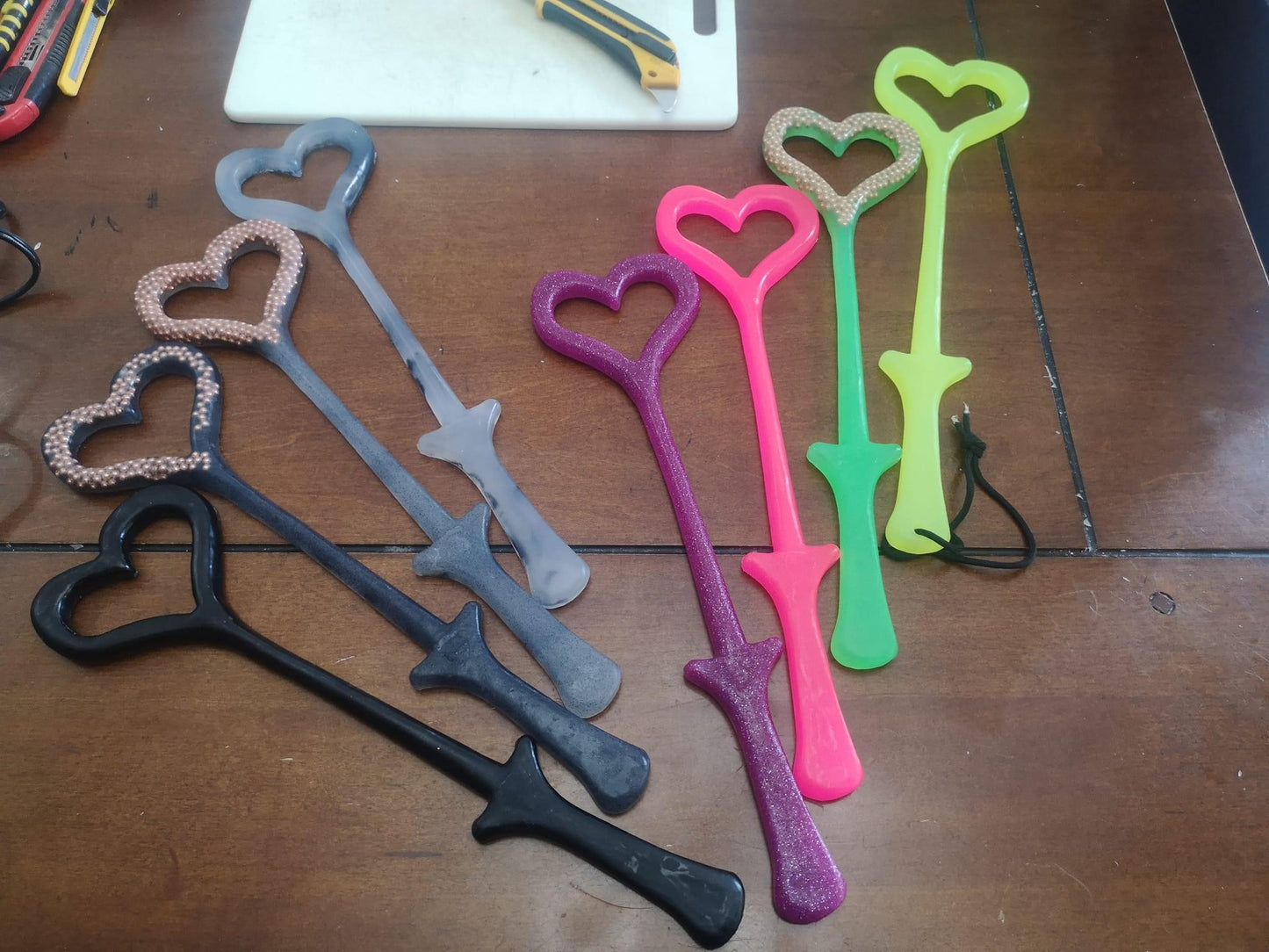 Heart Polyurethane (flexible) marking Paddle