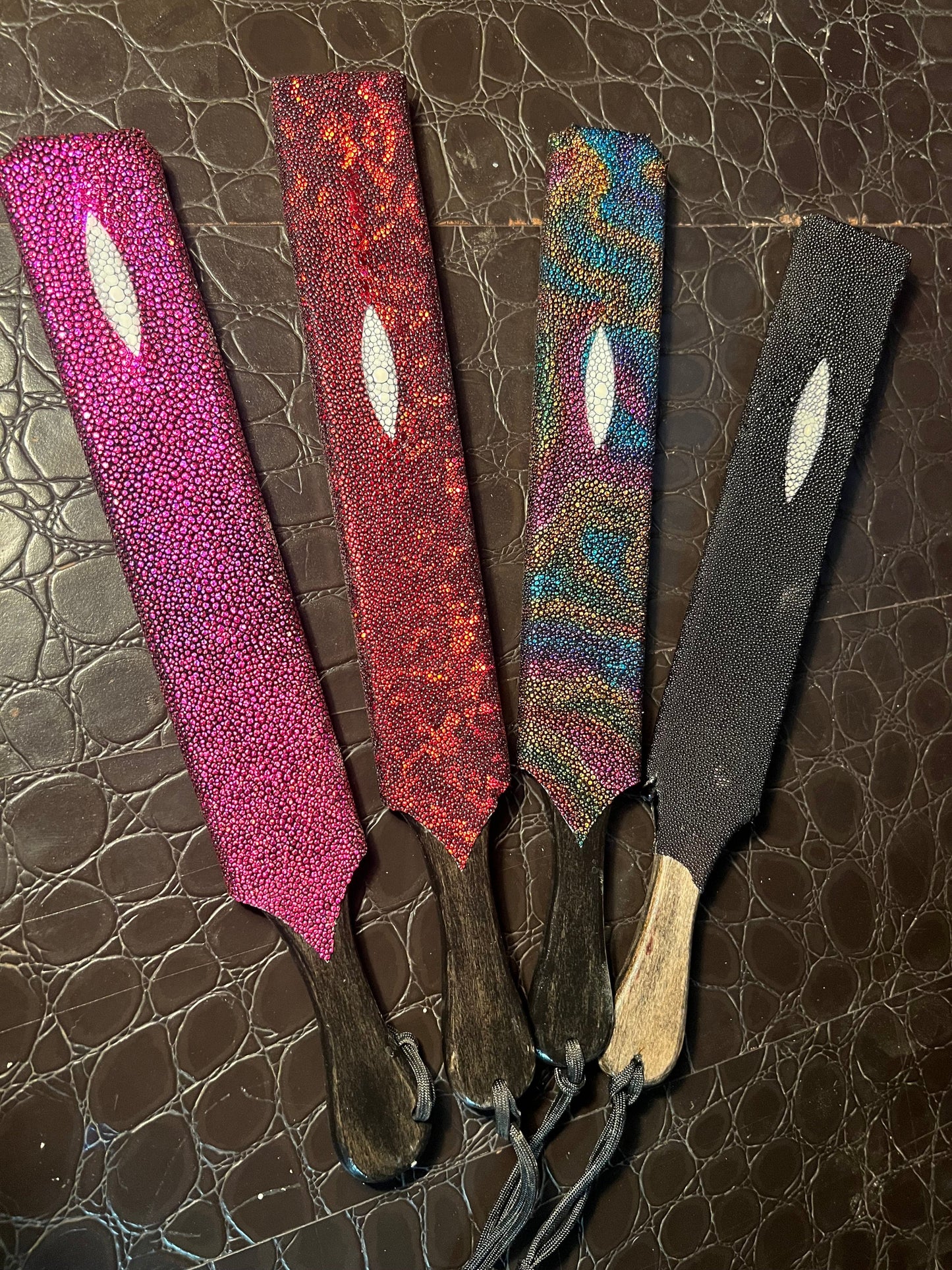 Stingray paddle on our wooden cores
