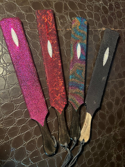 Stingray paddle on our wooden cores