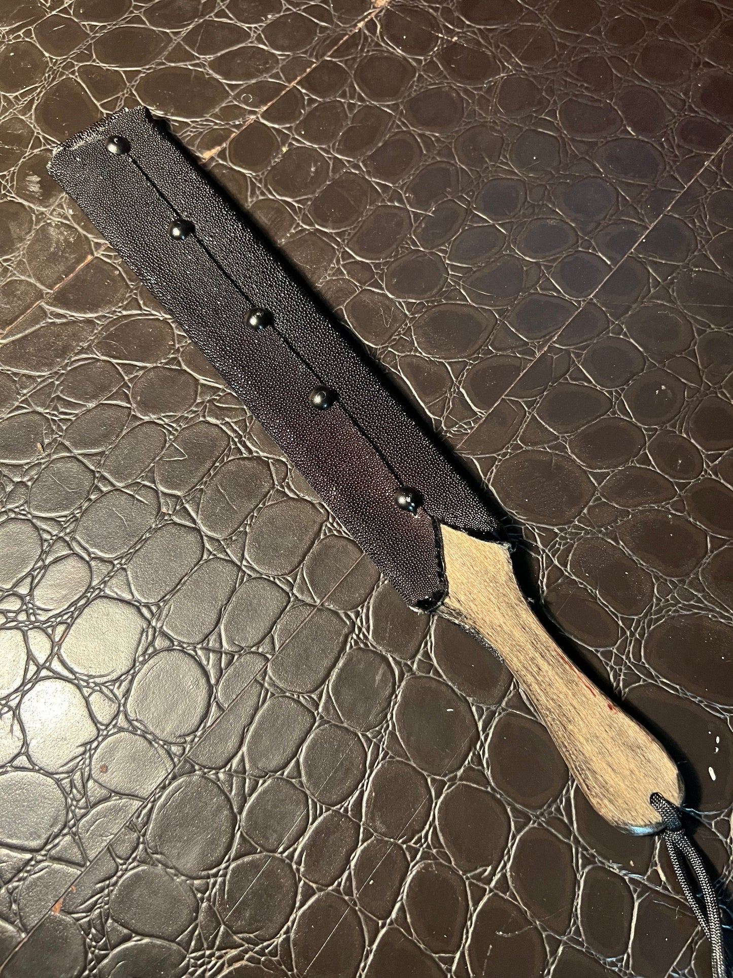 Stingray paddle on our wooden cores