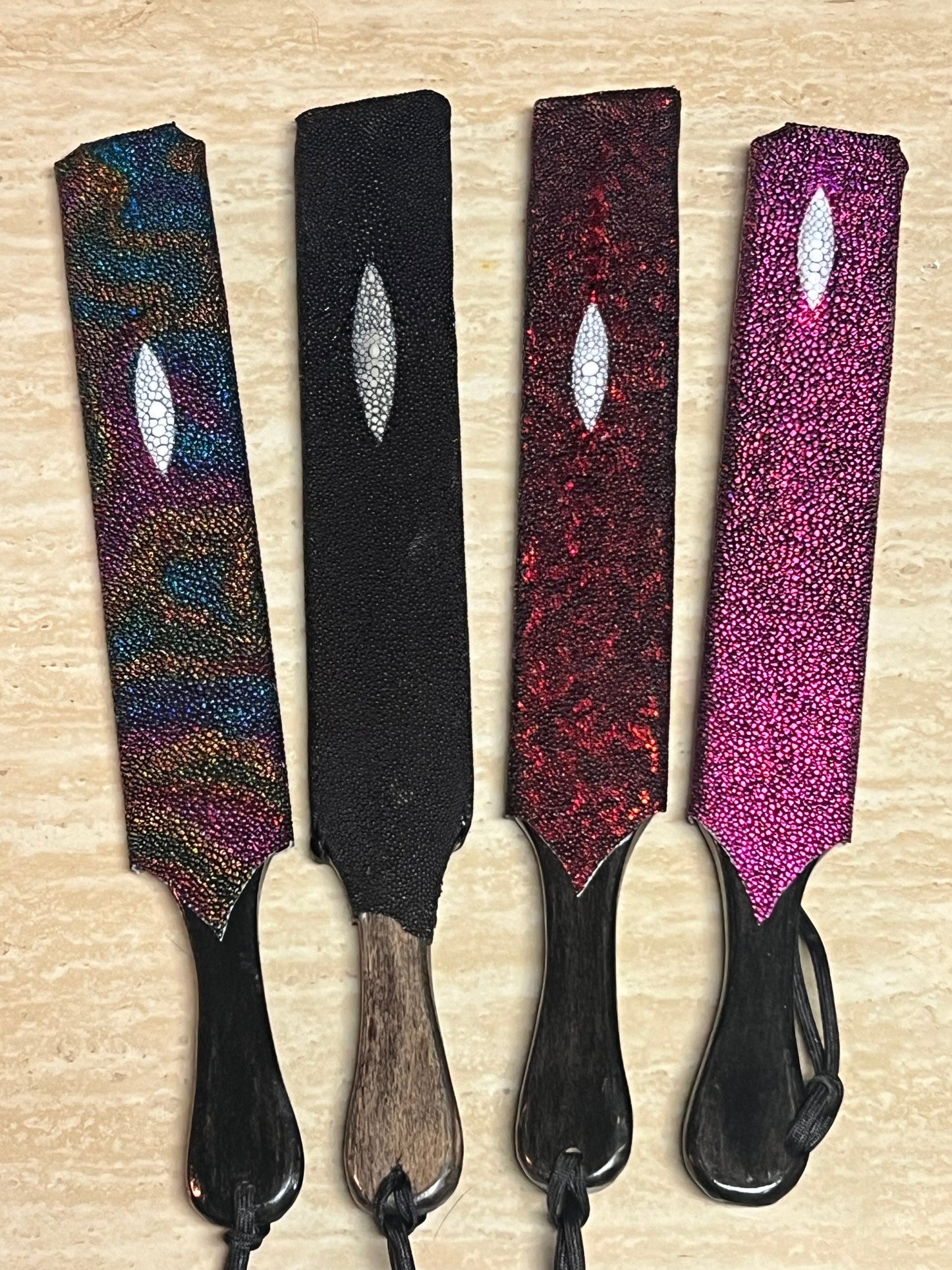 Stingray paddle on our wooden cores