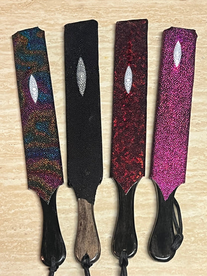 Stingray paddle on our wooden cores